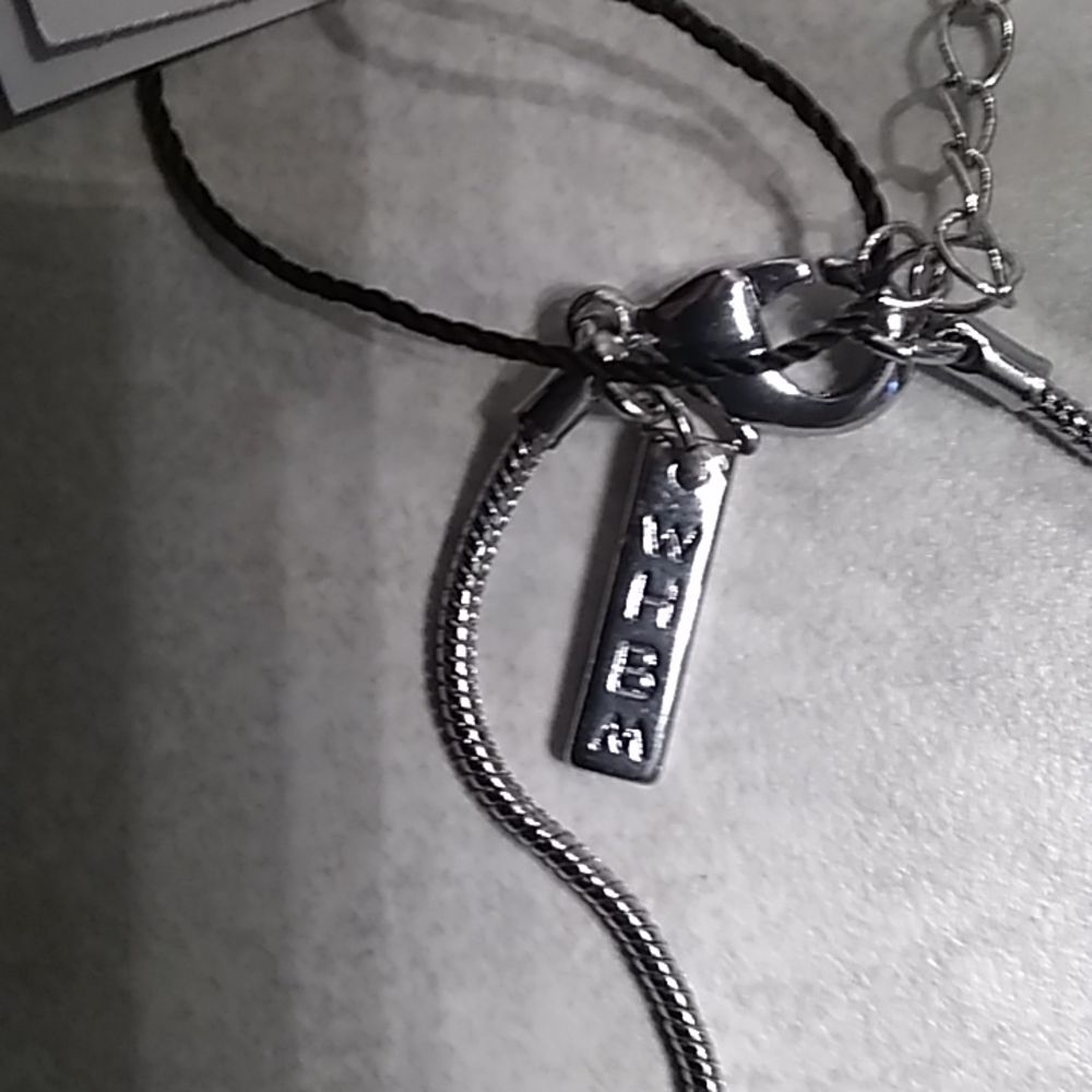 Chicos faux pink pearl and silver necklace. - Picture 6 of 12